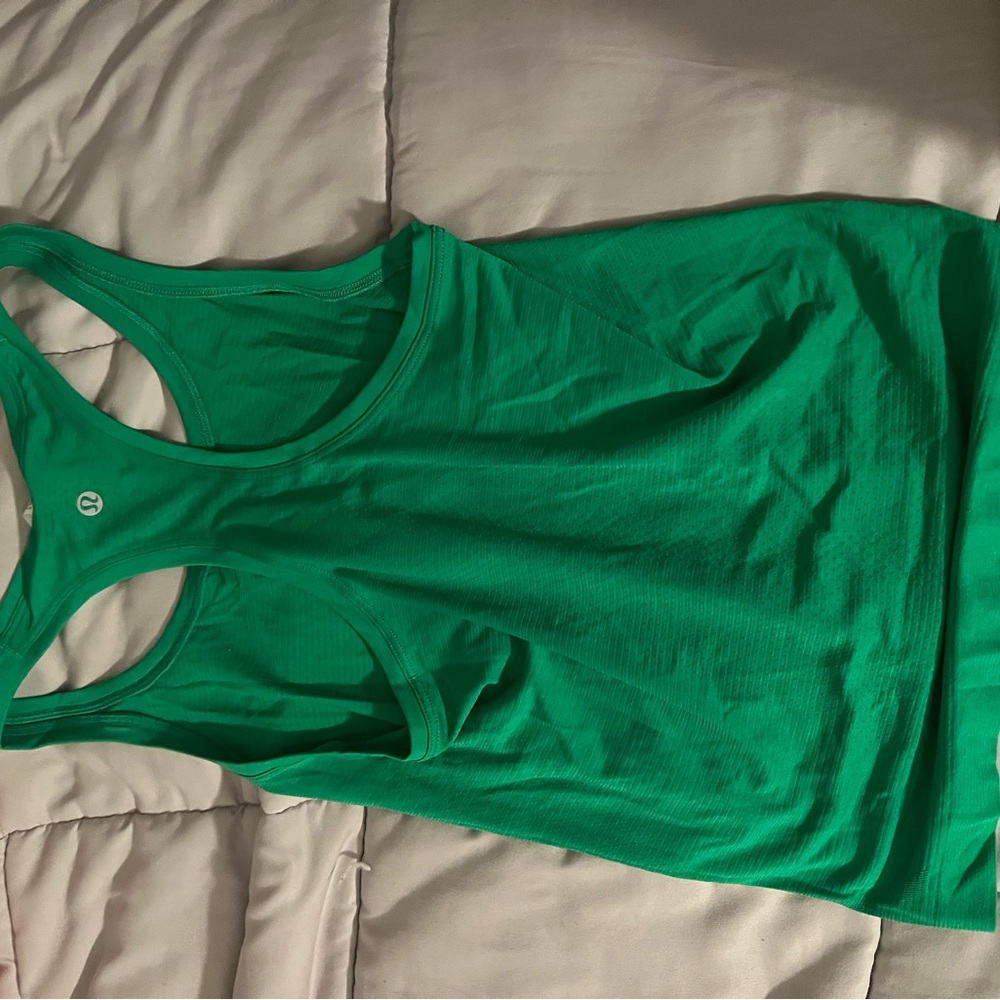 Lululemon Swiflty Green Racerback Tank Top
